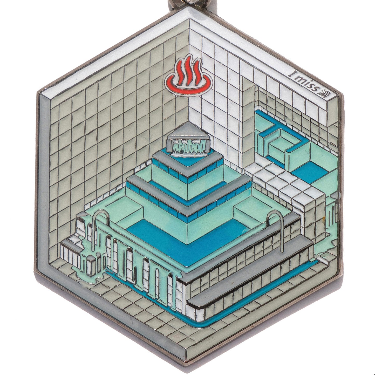 『I MISS 湯ト◯ワ』メタルキーホルダー