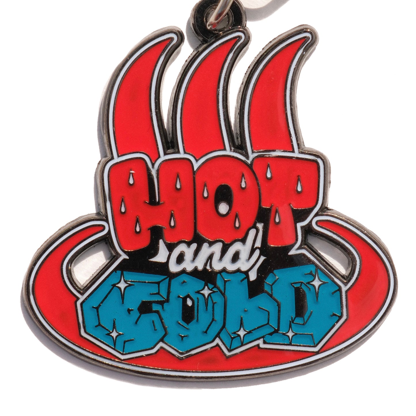 『HOTandCOLD』メタルキーホルダー